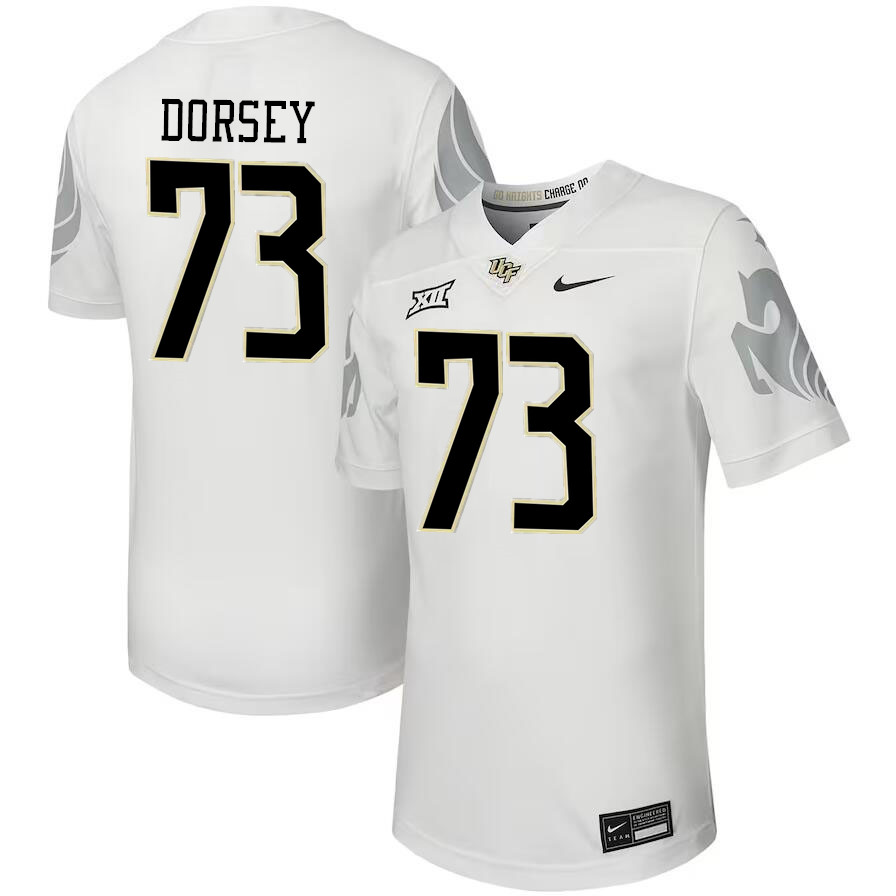 Men #73 Wes Dorsey UCF Knights Big 12 Conference College Football Jerseys Stitched-Black